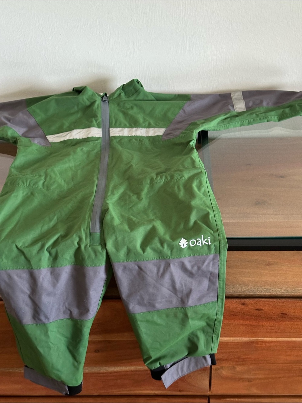 Oaki Children's Trail Suit, Forest Green - Picture 3 of 5